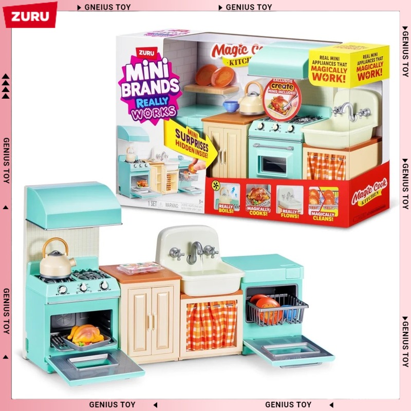 Sandbox Play Set - ชุดครัวมินิแบรนด์ส์ ซูรู เมจิก คุก คิทเช่น ซัพไพรส์