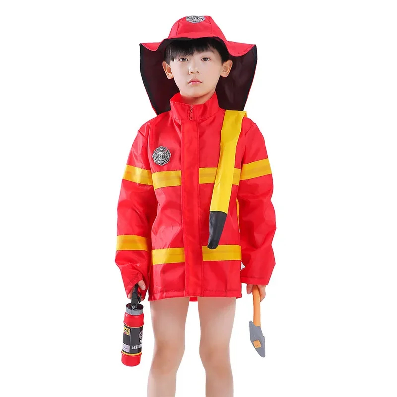 Kids Toys Play Youtube - ชุดนักดับเพลิงเด็ก 2026 ชุดนักก่อสร้าง ชุดแต่งกายเล่นบทบาทสมมติ พร้อมหมวกนิรภัย และ
