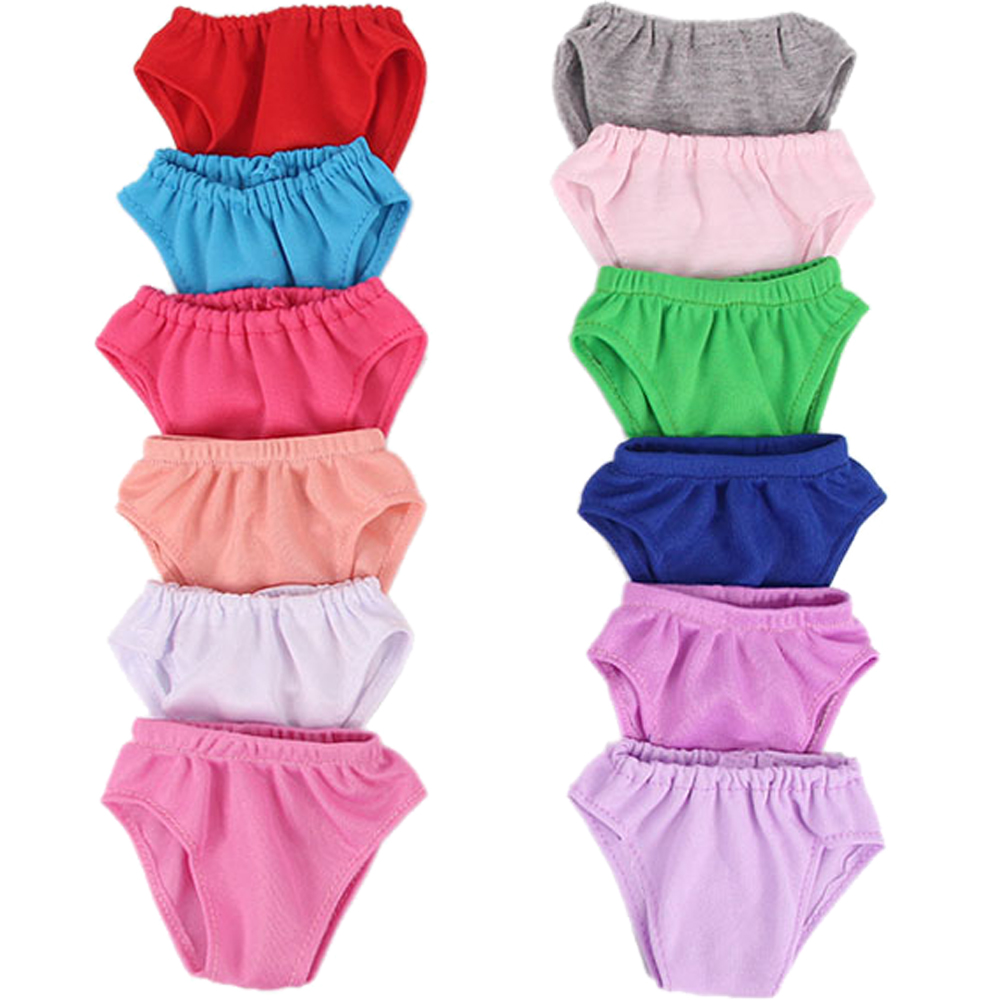 Kids Toys Low Price - กางเกงในราคาถูก 12 สี สำหรับตุ๊กตาเด็กขนาด 43 ซม.