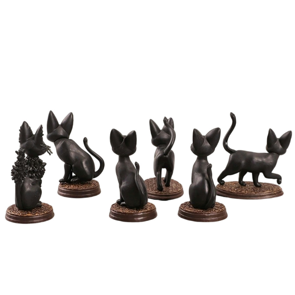 6 ชิ้น/เซ็ตการ์ตูนแมวดํา Jiji  - Kids Toys Jiji บทวิจารณ์และราคา