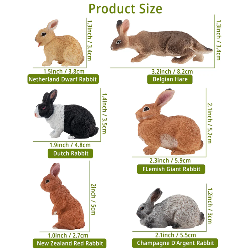 12 ชิ้นจําลองกระต่ายฟาร์มสัตว์ - Sandbox Play Set บทวิจารณ์และราคา