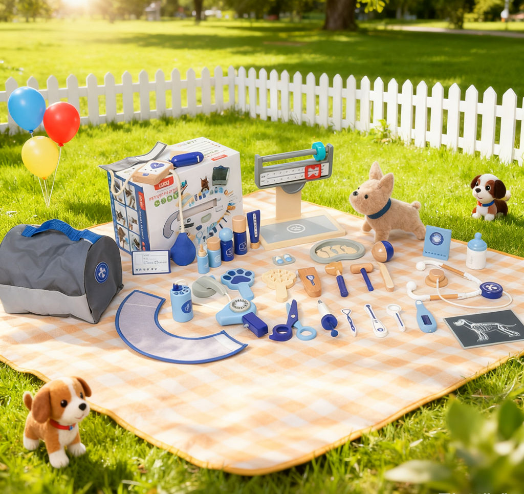 ชุดของเล่นบทบาทสมมติคุณหมอสัตว - Kids Toys Doctor Set บทวิจารณ์และราคา