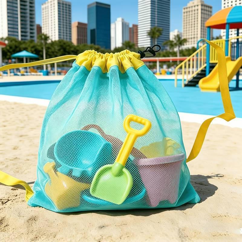 กระเป๋าเก็บของชายหาดแบบตาข่ายพ - Kids' Toys บทวิจารณ์และราคา