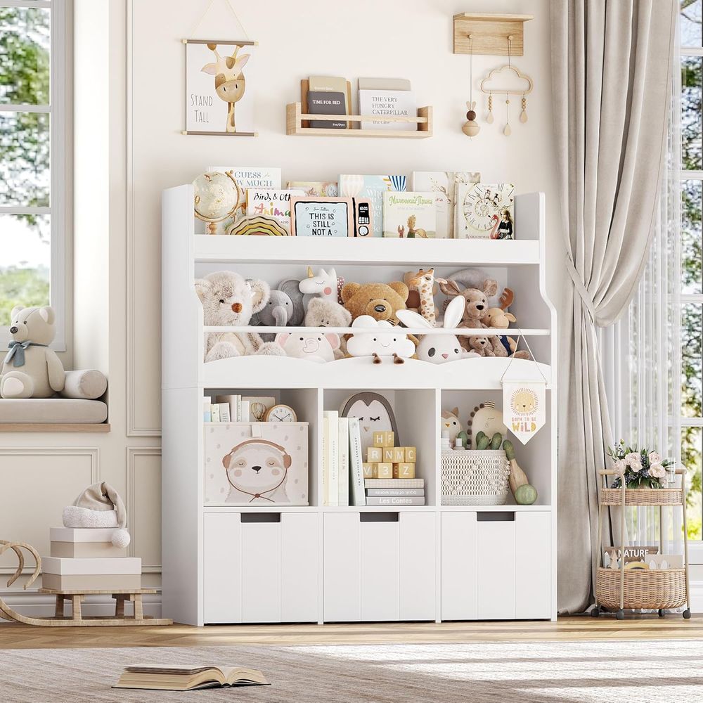 ที่เก็บของเล่นเด็กพร้อมชั้นวาง - Kids' Toys บทวิจารณ์และราคา