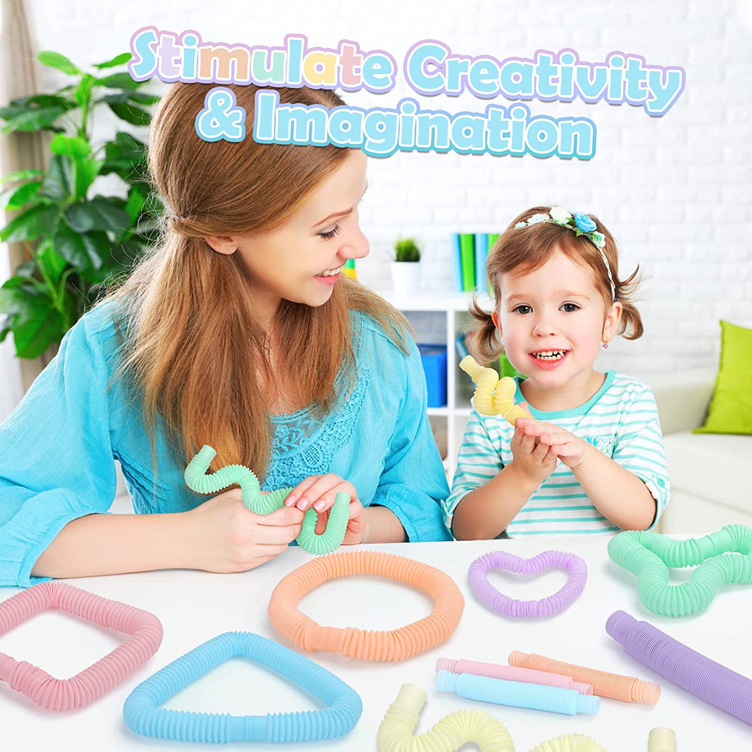 ท่อสีสันสดใสแบบยืดหดได้ ของเล่ - Kids Toys Play Youtube บทวิจารณ์และราคา