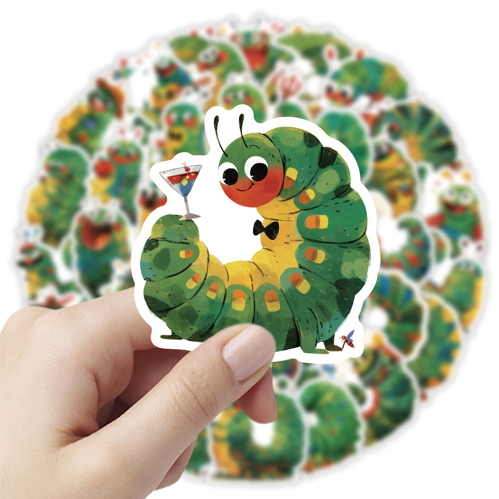 10/30/50PCS สติกเกอร์หนอนน้อยจ - Kids Toys Very บทวิจารณ์และราคา